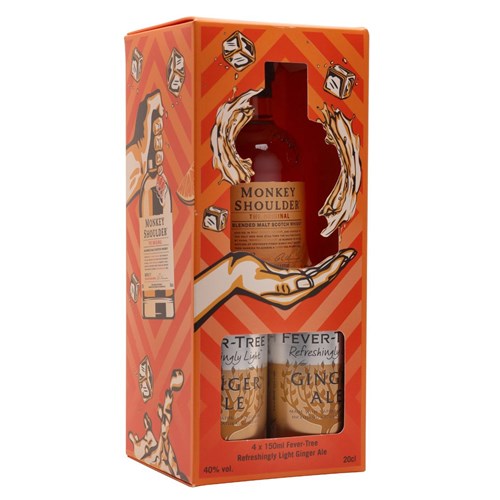 Monkey Shoulder Whisky Ginger Monkey Set - Next Day Delivery